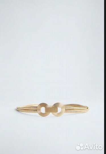 Ремень металическйи zara золотой