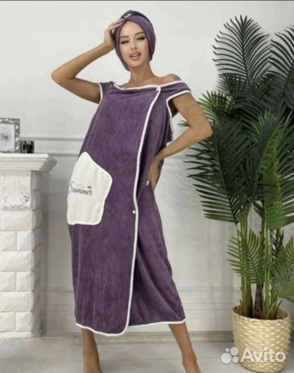 Банное полотенце комплект для бани сауник женский