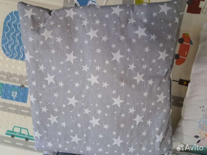 Бортики в кроватку для девочки.12 штук