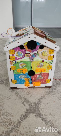 Бизиборд домик большой со светом