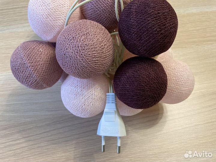 Электрогирлянда шарики, нить