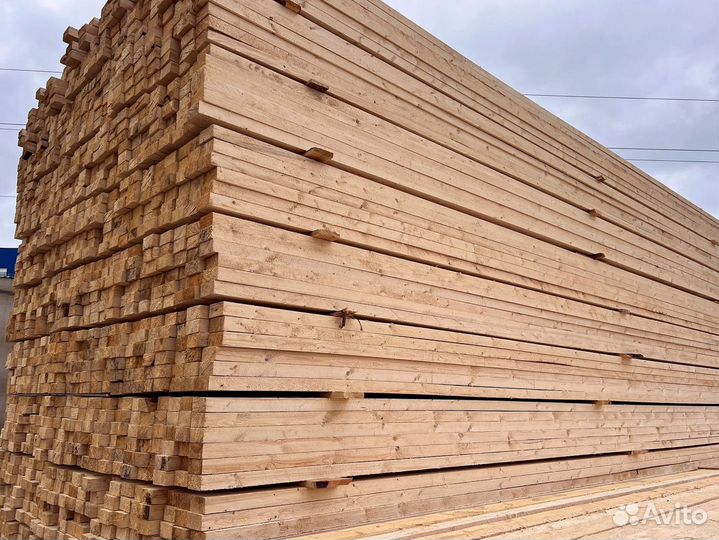 Доска обрезная 25х100х6000мм