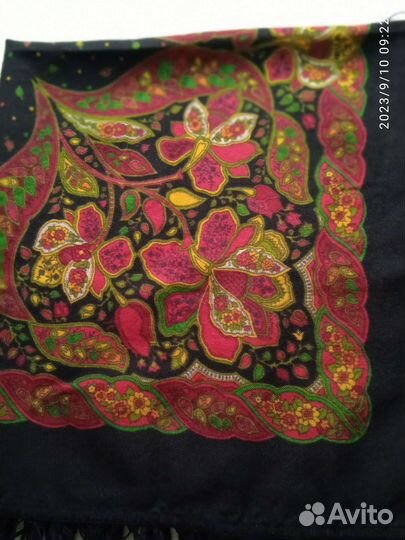 Павловопосадский платок шерсть