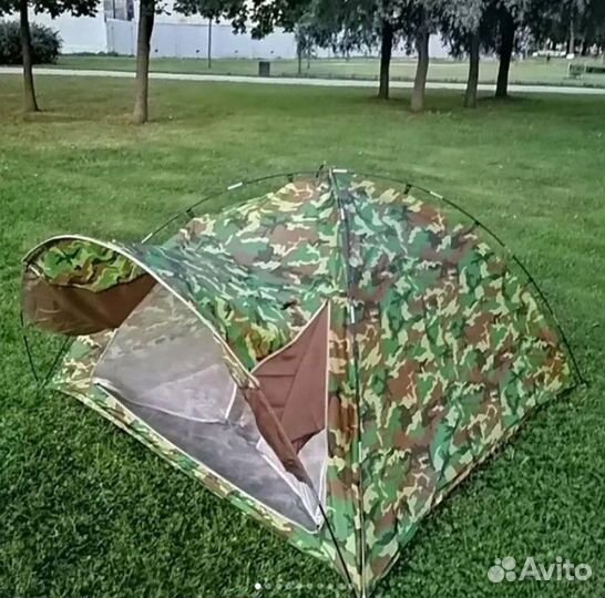 Палатка 3-местная однослойная для рыбалки и туризм