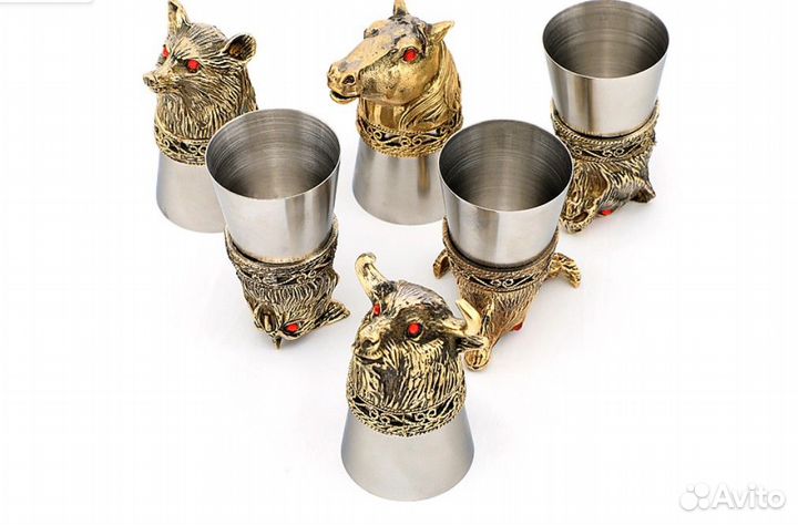 Подарочный набор рюмок. Рюмки Стопки перевёртыши