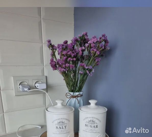 Букет статица,гипсофила,сухоцвет