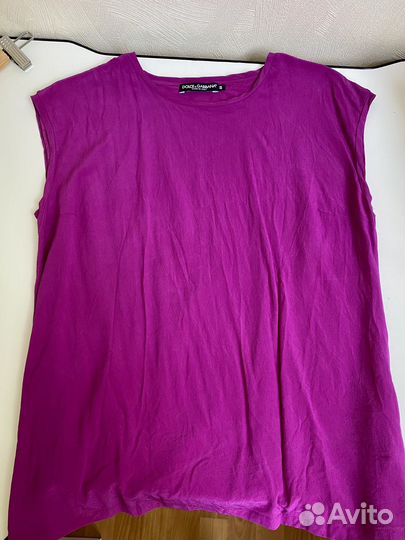 Шелковый топ Dolce Gabbana