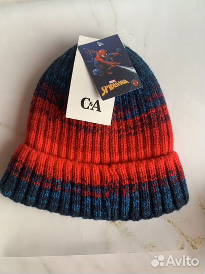 Шапка для мальчика Spider-man новая 8-12 лет