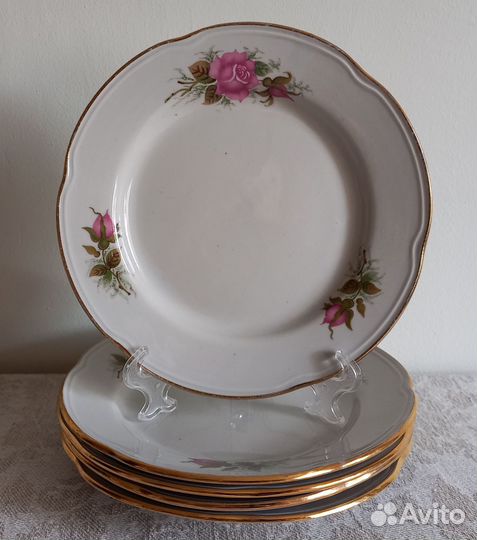 Блюдца и десертные тарелки лфз, Вербилки, Дулево