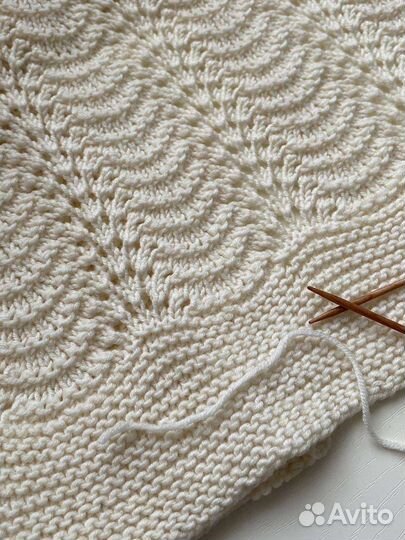 Плед детский вязаный ручная работа