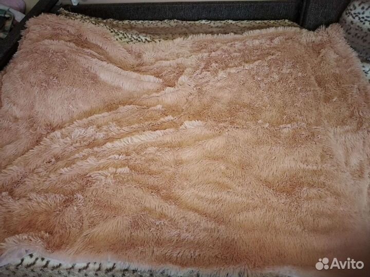 Плед-покрывало (цвет-розовая пудра) 130х160 (новый