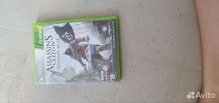Диски на xbox 360 assassin S creed IV черный флаг