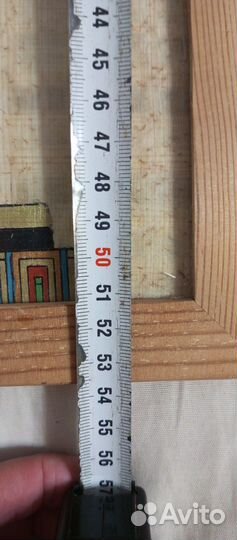 Картина в рамке на папирусе