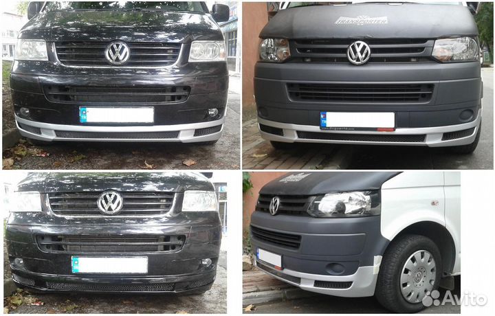 Накладка на передний бампер 