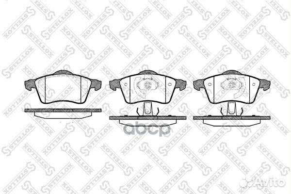 629 000B-SX колодки дисковые п. с антискрип. п