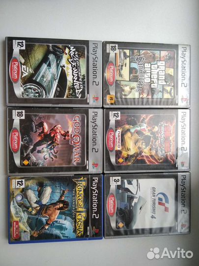 Игры на PS2 лицензионные