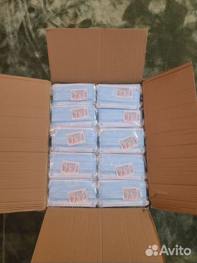 Маска медицинская одноразовая 50 упаковок по 50шт