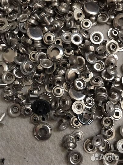 Разные клепки для одежды 10 и 15 мм