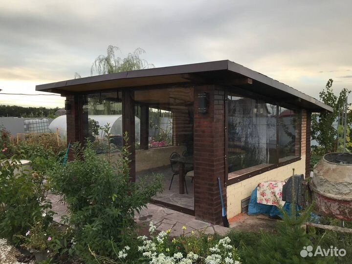 Мягкие окна для беседки