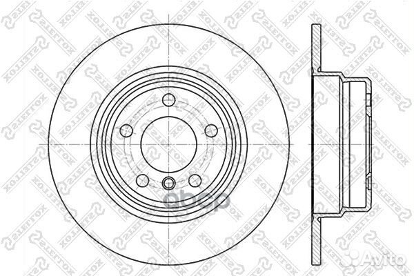 6020-1548-SX диск тормозной задний BMW X5 3.0