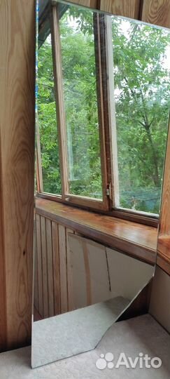 Зеркальное полотно 40*92 см, требуется обрезка