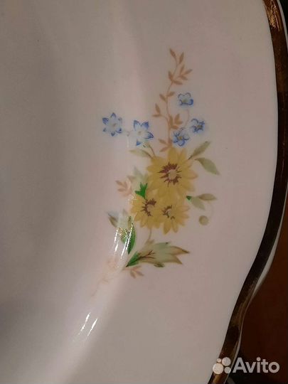 Тарелка блюдо огромного размера СССР Дулёво