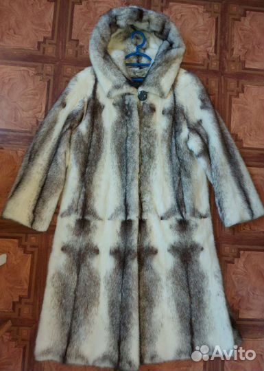 Шуба норковая с капюшоном 50 52 размер