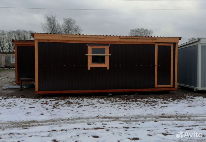 Бытовка утепленная дачная 6х2,3м