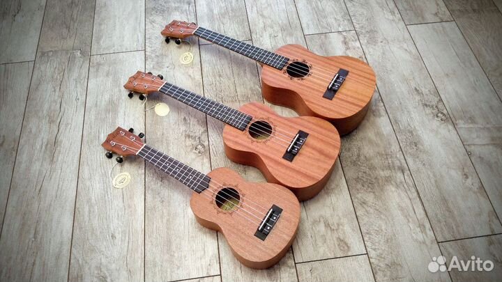 Укулеле в ассортименте (новые) + тёплый чехол