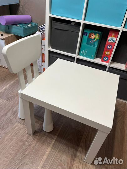 Детский стол и стул IKEA