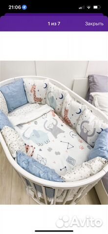 Бортики в детскую кроватку