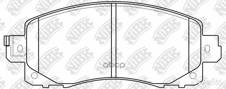 PN7805 колодки дисковые передние Subaru Forest