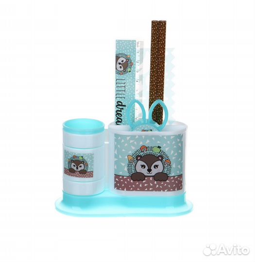 Канцелярский органайзер Ежик 7 предметов