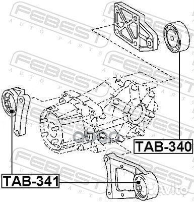 Сайлентблок заднего дифференциала toyota RAV4 2