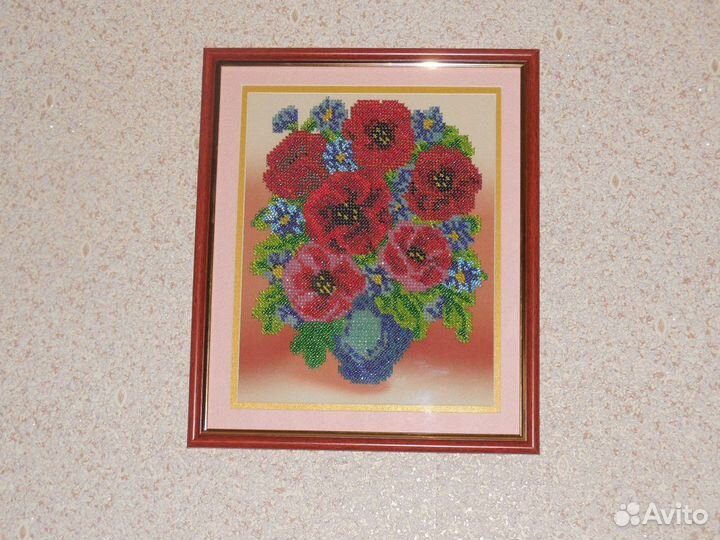 Картина вышитая бисером