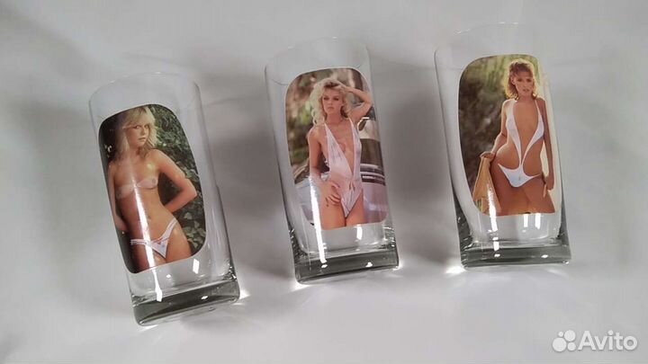 Винтажные шутливые стаканы. Польша времен СССР