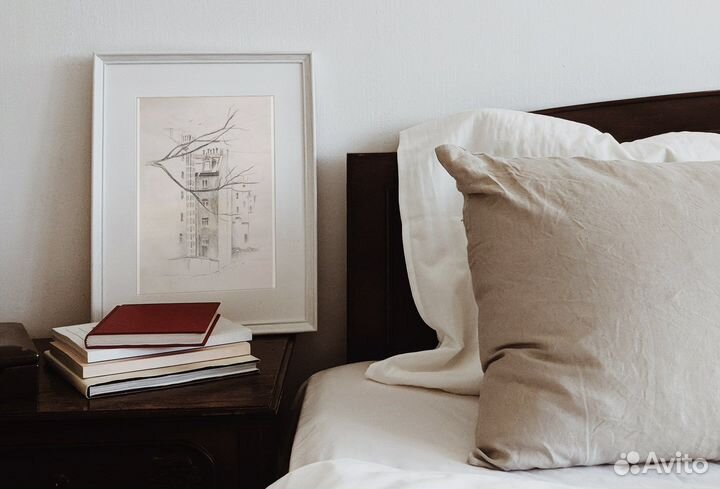 Рисунок карандашом, графика, городской пейзаж