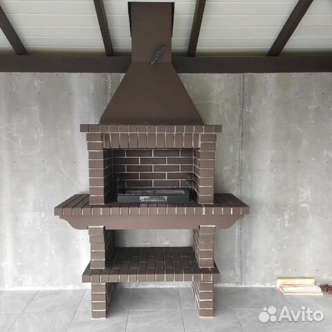 Печи барбекю из кирпича / Барбекю комплексы