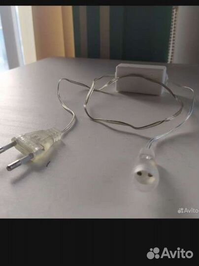 Переходник вилка для уличной гирлянды