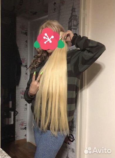 Волосы натуральные срез