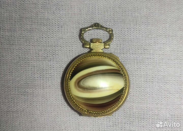 Часы-кулон, финифть