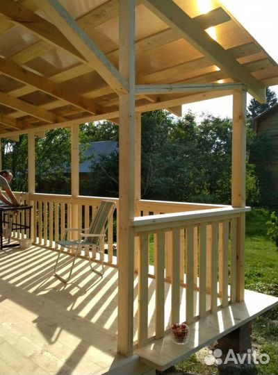 Строительство пристроя веранды беседки террасы