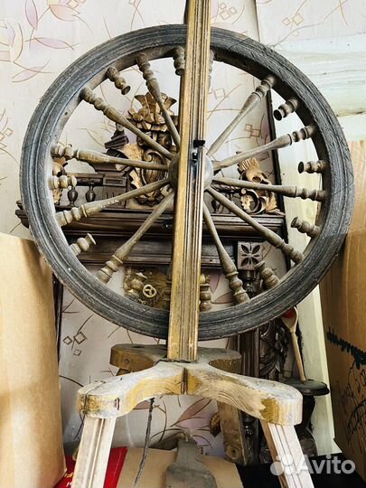 Прялка деревянная старинная