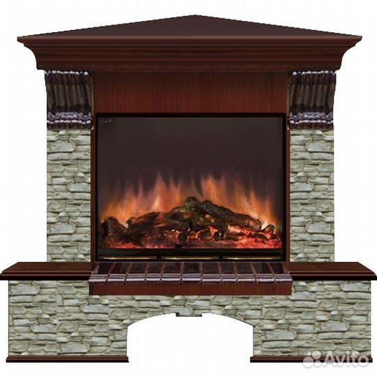 Электрокамин с широким очагом 2D Glenrich Бостон у