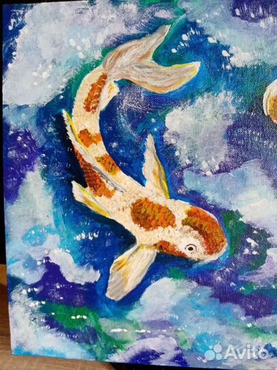 Картина акрилом на холсте