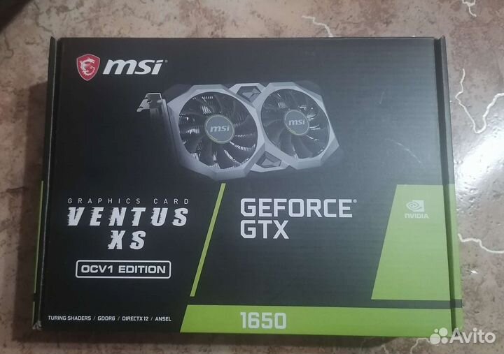 Видеокарта msi gtx 1650 4gb