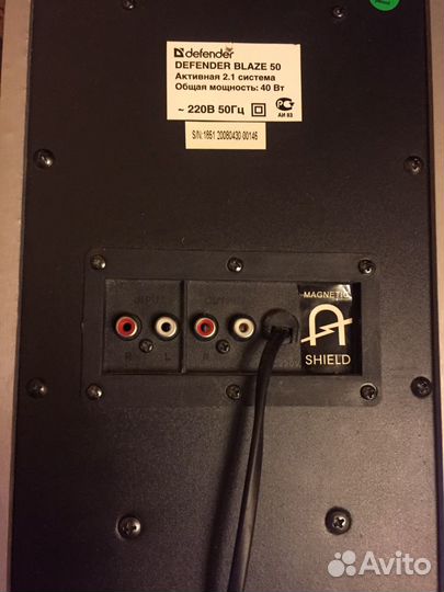 Сабвуфер с колонкой Defender Blaze 50