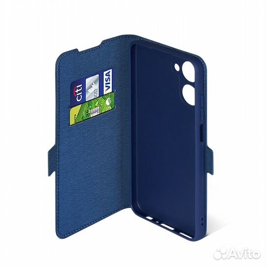 Чехол с флипом для Realme 10 (4G) DF (blue)