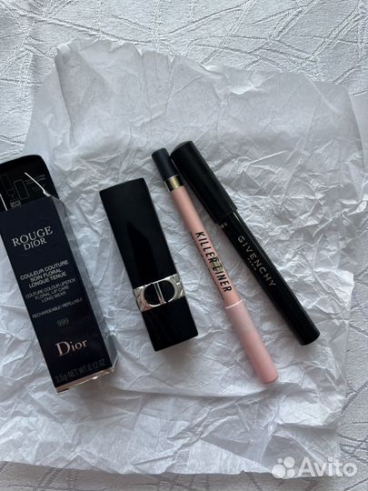 Помада dior 999 Too faced карандаш killer liner