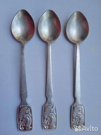 Ложки посеребрëнные. Клеймо мк0